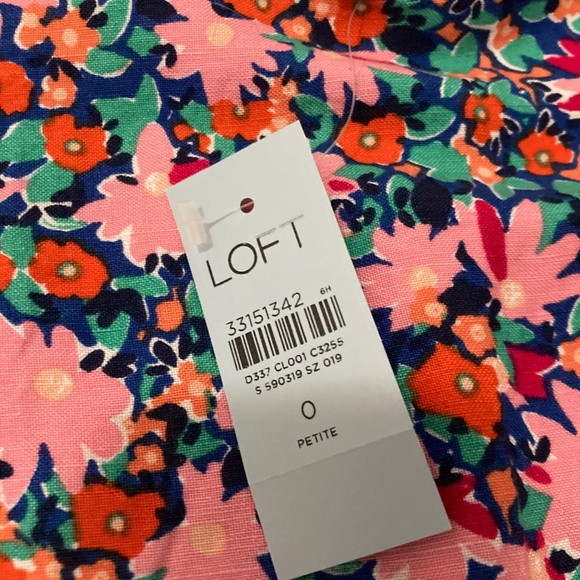 Ann Taylor Loft Floral Midi Side Slit Skirt - Picture 2 of 3